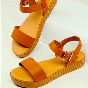 Buckled ankle sandals